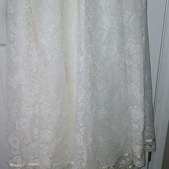 Gunne Sax 70's Romantic Renaissance Bridal sweetheart neckline Cream Sz 7 - Picture 3 of 12